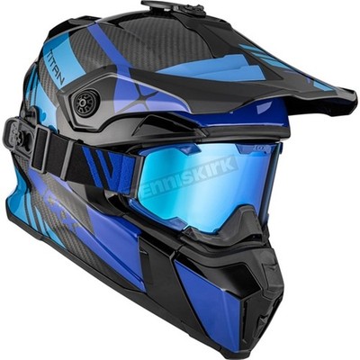 CKX Multicolor Titan Original Trak Backcountry Helmet w/210° Goggle- 516143