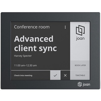 Joan 6 RE 6'' Full HD E-Paper Conference Room Booking Display (Black) - Used