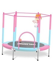 55IN 6FT Toddler Trampoline for Kids Indoor Outdoor Play for Kids Pink - 55IN