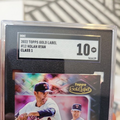 2022 Topps Gold Label - Class 1 #12 Nolan Ryan SGC 10 - Picture 3 of 3