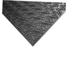 Indoor/Outdoor Scraper Door Mat, 3' x 4', Shoe and Boot Scraper Mat, Cleans