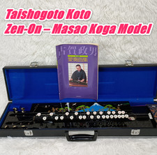 Japanese Taishogoto Koto by Zen-On Masao Koga Model with Case and Lesson Book
