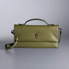 Simply Vera Wang Wallet on A String Crossbody Purse Green NWT