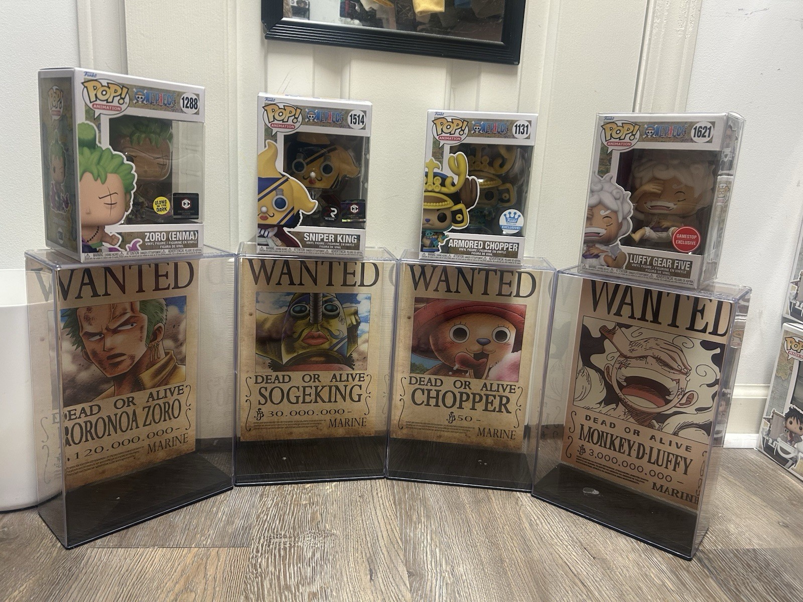 Funko Pop Chopper & Sniper King & Zoro & Luffy Gear 5 CUSTOM