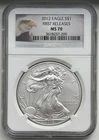 2012 Silver Eagle - First Releases - NGC MS70