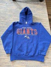 Vintage New York Giants Sweatshirt Hoodie Pro Player NFL Football Size Large