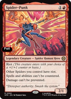 Foil Spider-Punk - 92 - NM - Marvel's Spider-Man