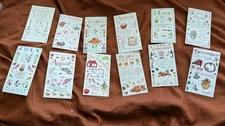 Susan Branch Colorbok Sticker Sheets Lot of 12 MONTHLY Celebrations