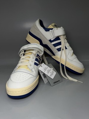 Adidas Forum 84 Low IE3205 White Blue Leather Sneakers Strap Men US11.5 EU46