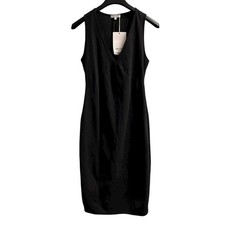 Brende Dress Black Sleeveless Midi Size S Timeless Capsule Classic Wedding Guest