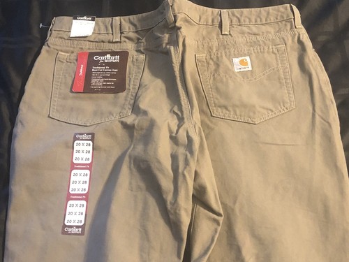 Carhartt Womens Additional Fit Boot Cut Canvas Jeans Size:20x28 - Picture 9 of 10