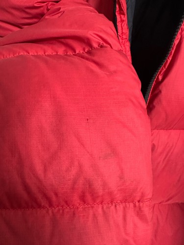 The North Face Down Jacket 700 Red Black Mens Size S - Picture 15 of 15