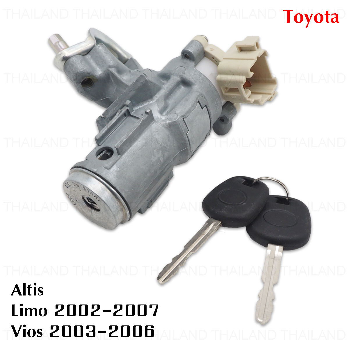 Ignition Switch Starter + Keys Steering For Toyota Corolla Vios