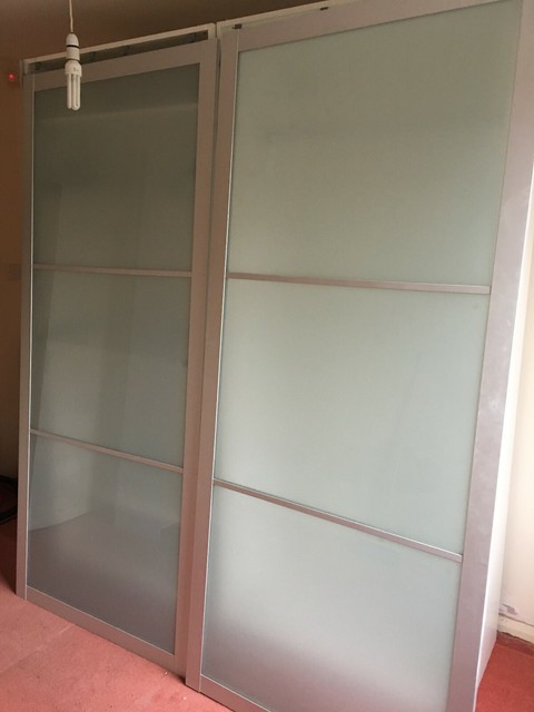 Ikea Pax Double Wardrobe With Sliding Doors 200x58x236 Cm For Sale