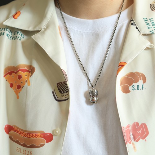 Collar de plata Doraemon S925 dibujos animados unisex colgante regalo para parejas con cadena - Imagen 5 de 17