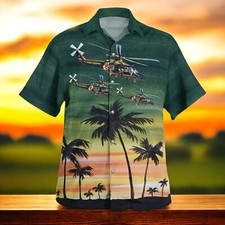 Maryland State Police Trooper 3 Helicopter Hawaiian Shirt