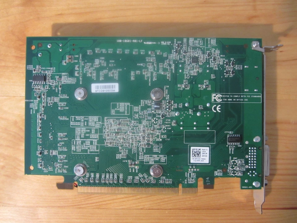 NVIDIA GeForce GT330 1GB DDR3 DP & DVI  Dell 9TCD9 Full height Video card - Image 2 of 4