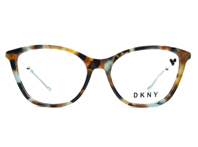 DKNY Eyeglasses Frames DK7009 229 Amber Aqua Tortoise Cat  display picture 3