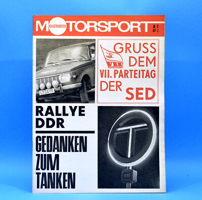 DDR Illustrierter Motorsport IMS 8 1967 Rallye DDR Rennsport Vergaser Tanken D