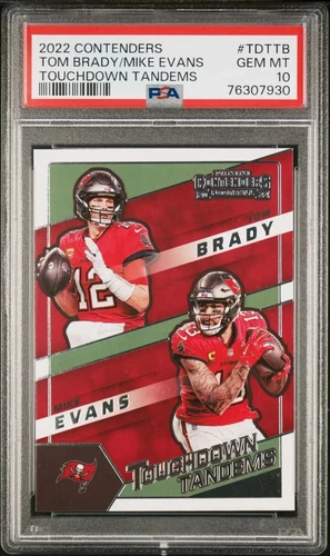Tom Brady 2022 Panini NFL Contenders "Touchdown Tandems" - PSA 10 - Low Pop !