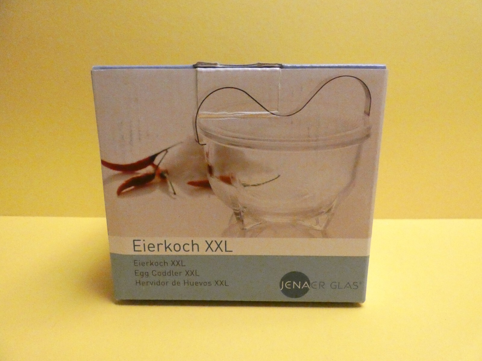 ZWIESEL Egg Coddler Eierkoch XXL Jenaer Glas - "Edition Wilhelm Wagenfeld"