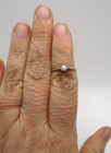 14K White Gold Pearl Diamond Ring Size 6 - 6.25 — photo 4