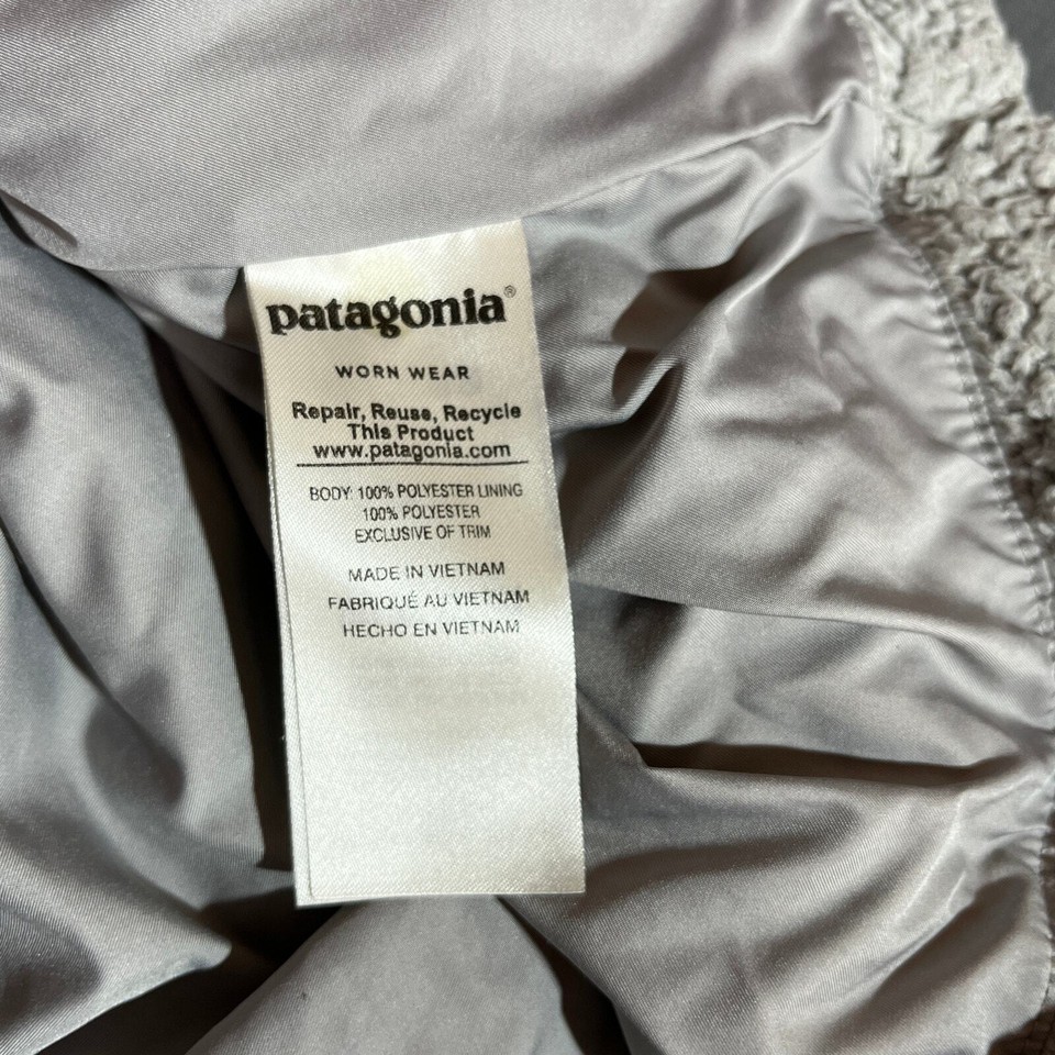 Patagonia Womens Los Gatos Full Zip Fleece Jacket Size Large Gray