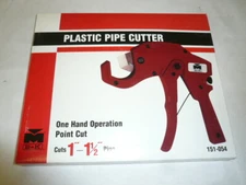 B&K PVC Plastic Ratcheting Pipe Cutter Up To 1-1/2" One Hand Operation Point Cut