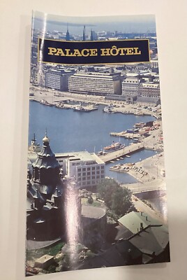 Palace Hotel Helsinki Finland 1980 s Guide Brochure L3