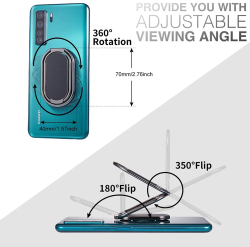 Finger Ring Holder Stand Grip 360° Rotating Magnetic Mount for Cell Phone Car - Picture 4 of 14