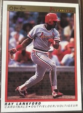 1991 O-Pee-Chee Premier #72 Ray Lankford S.t Louis Rookie Baseball Card Mint. rookie card picture