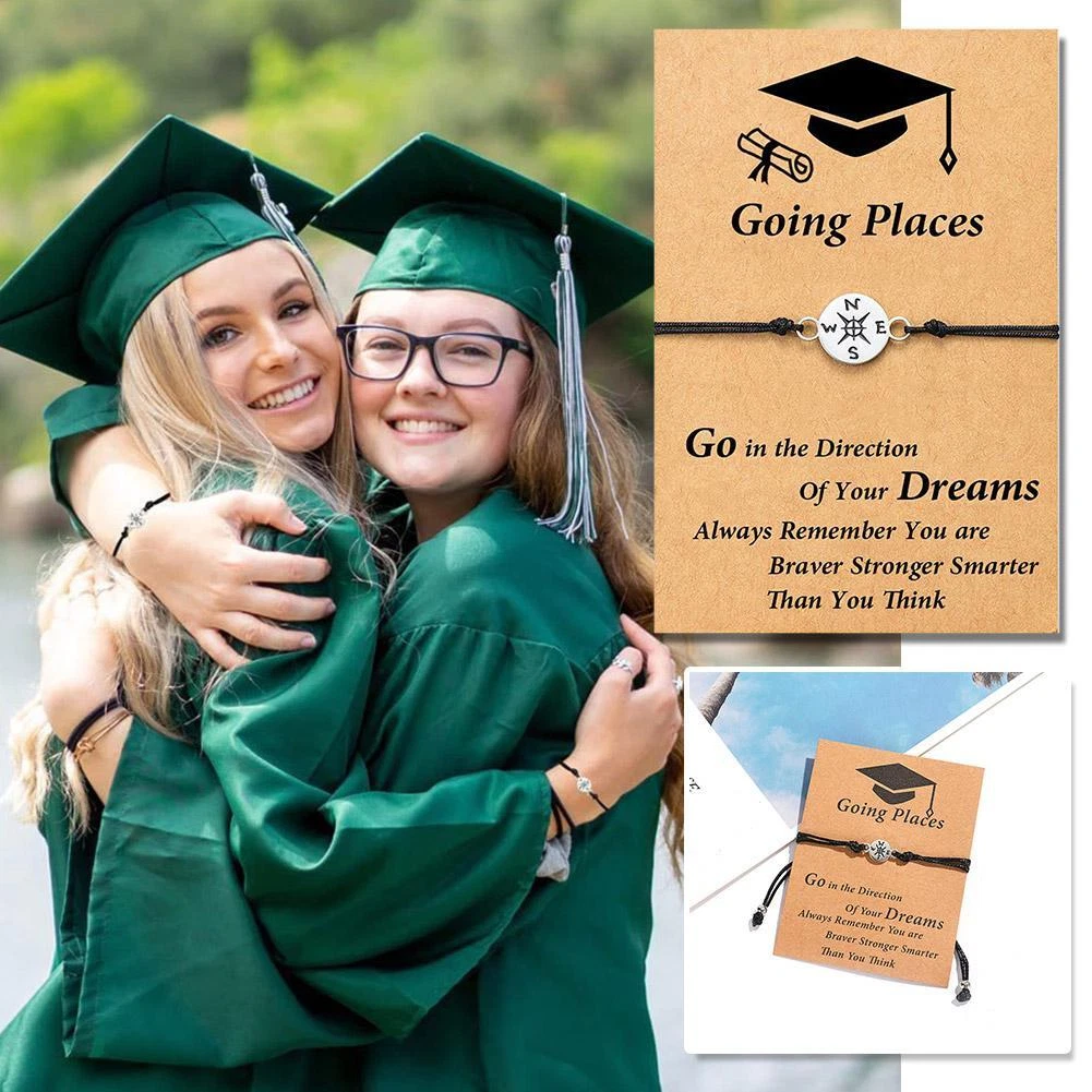 Graduation Gifts 2023 Compass Bracelet Plated Gifts 2023 of Class