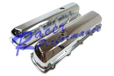 OLDSMOBILE TALL CHROME VALVE COVERS STAMP STEEL 330,350,403,400,425,455 Hot Rod
