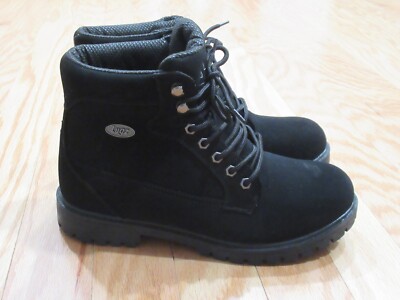 Lugz Hiking Boots Lugz Mens Slip Resistant Boots Black 11