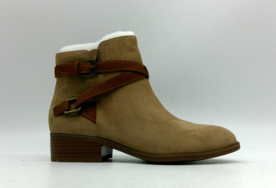 Lauren By Ralph Lauren Mahira Tan Brown Suede Ankle Boots Sz 5.5 B