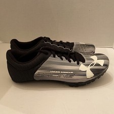 Under Armour Kick sprint track and field spikes black white Size 11.5 Men