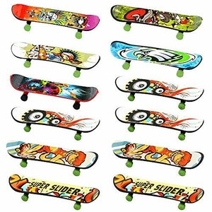 INTVN Skateboards de Doigt 12pcs en Plastique Mini Doigt Planches à roulettes...