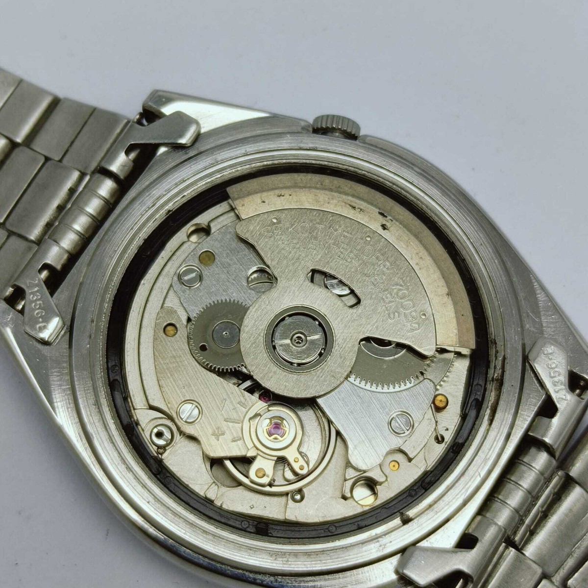 Seiko 5 Automatic Railway Time 7009-321A Day/Date Vintage Men's