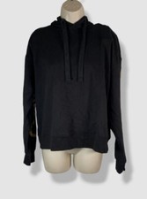 Calvin Klein Jeans Women's Black Long Sleeve Logo Hoodie Size L