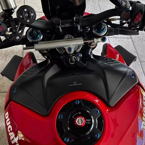 Carenado de cubierta frontal de tanque de gas de fibra de carbono para DUCATI Panigale V4/S/R 2023+ - Imagen 2 de 8