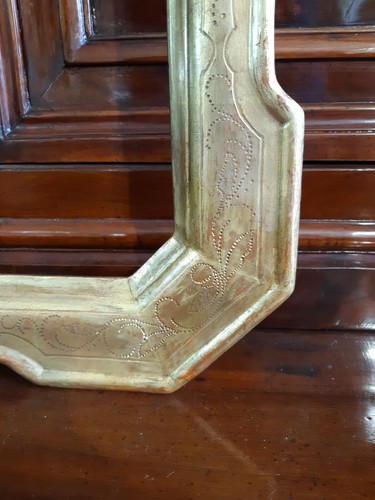 Cornice dorata a guantiera cm. 78 x 63,5 Misura interna cm. 65 x 50,3 epoca '800 - Foto 3 di 11