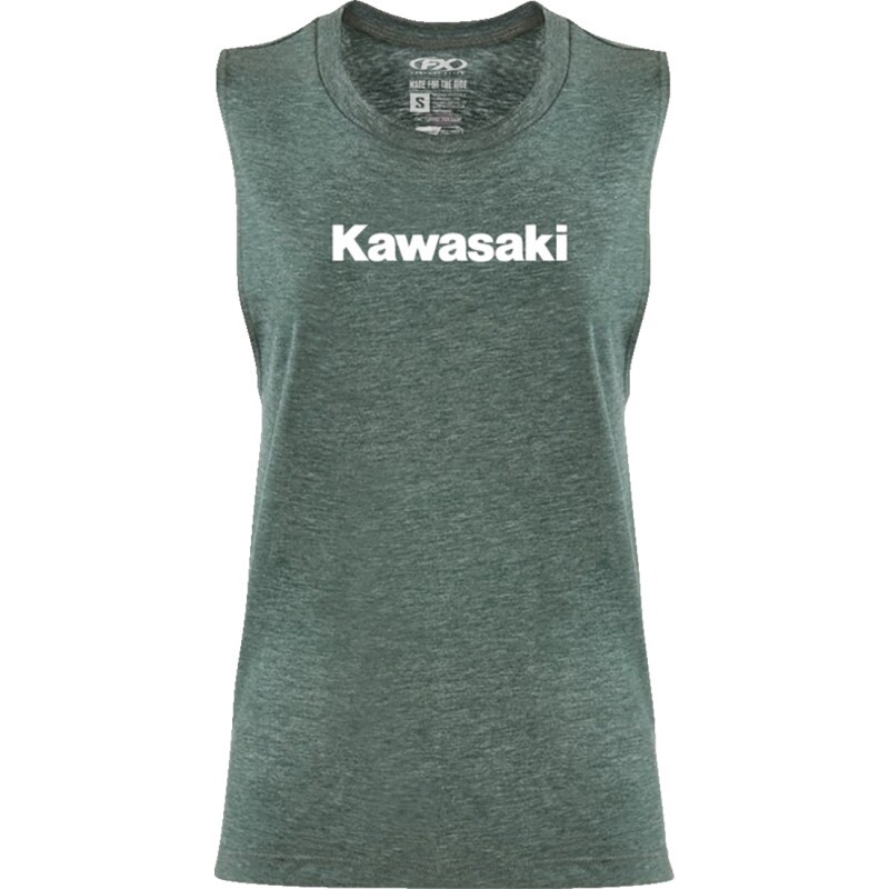 Factory Effex Kawasaki Womens Tank Tops Md Green 27-87150 | eBay