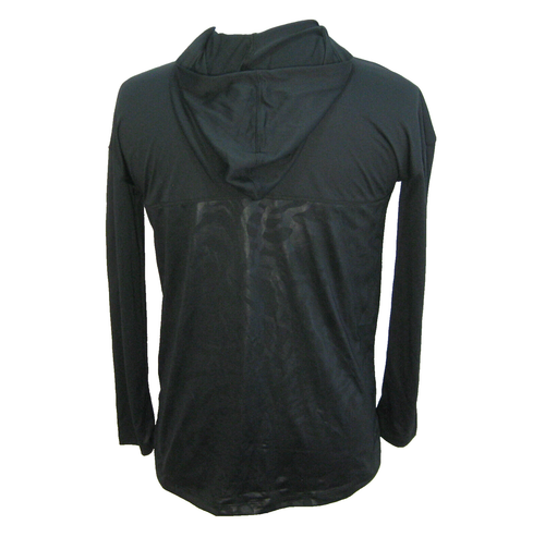 New UNDER ARMOUR Men's (Size ) Black Long Sleeve Hoodie Athletic Hooded T-Shirt - Picture 3 of 5