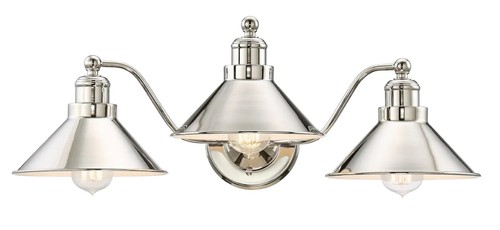 Kira Home Welton 25.5" 3-Light Modern Farmhouse Bathroom Light BN/PN/BDB - Picture 2 of 32