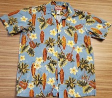 Vintage RJC Hawaii Hawaiian Shirt Surfboards Surf Men's Size Medium Rare SURF M