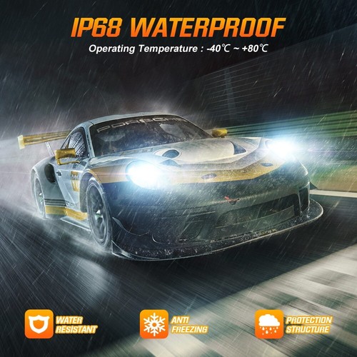 NIGHTEYE 70W H7 LED Headlight Bulbs Kit 20000LM Hi-Lo Beam 6500K Super Bright - Picture 8 of 15