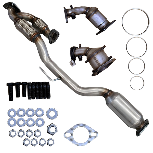 For 2008-2019 Nissan Murano 3.5L All Three Catalytic Converters 2016 2017 2018 - Picture 5 of 7