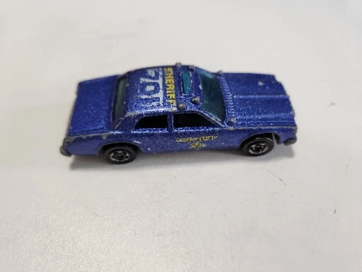 3 Hot Wheels Police Cruisers | 1977 y 1982 Star 701 Sheriff Azul y Negro 123 Foto 2 de 4