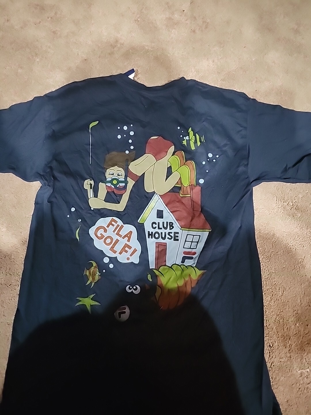 NUOVO! T shirt uomo atletica FILA sport golf taglia media