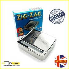 Zig Zag Rolling Machine Box Tin Cigarette Tobacco Roll Up Smoking Zigzag Cig  